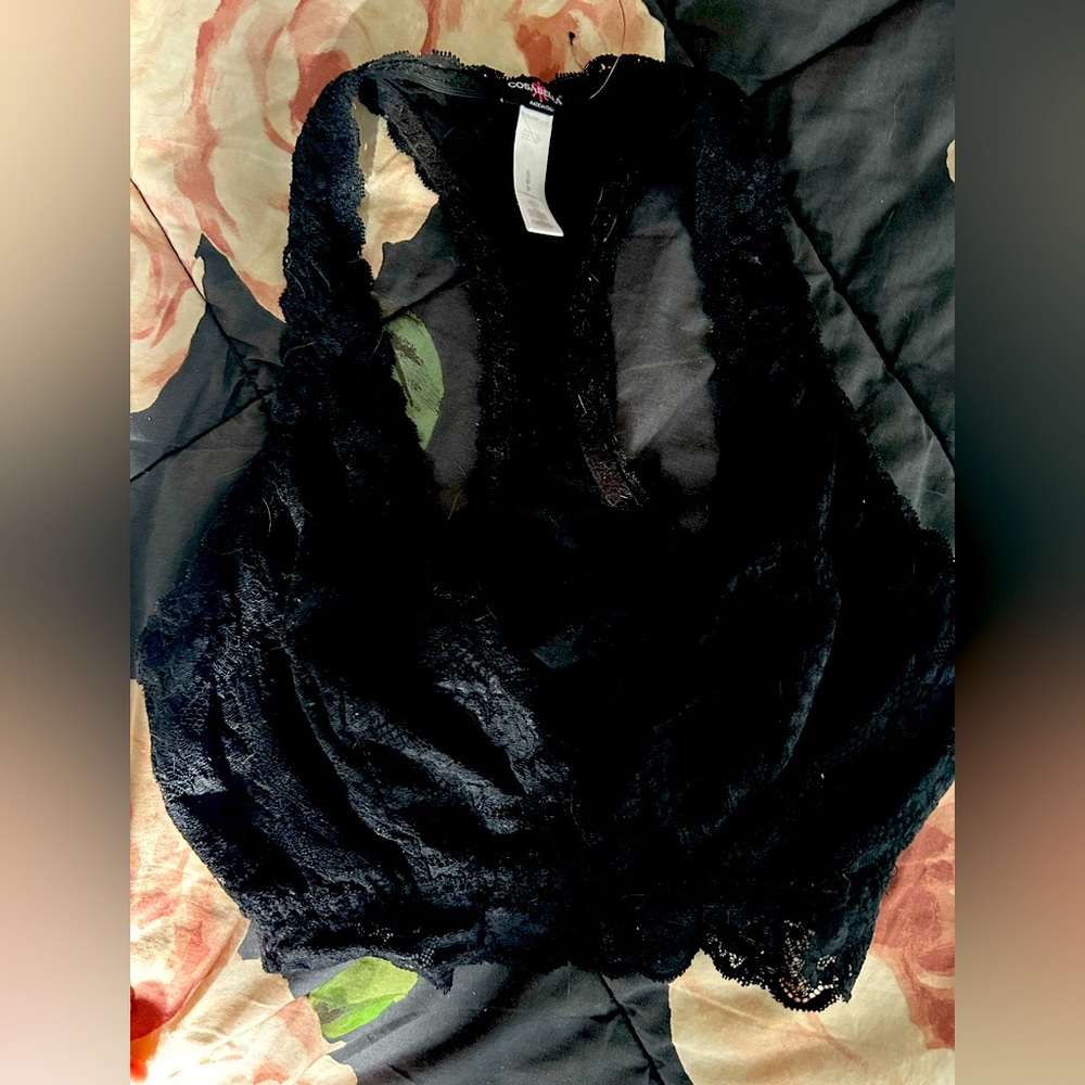 Black Cosabella Curvy Bralette- S